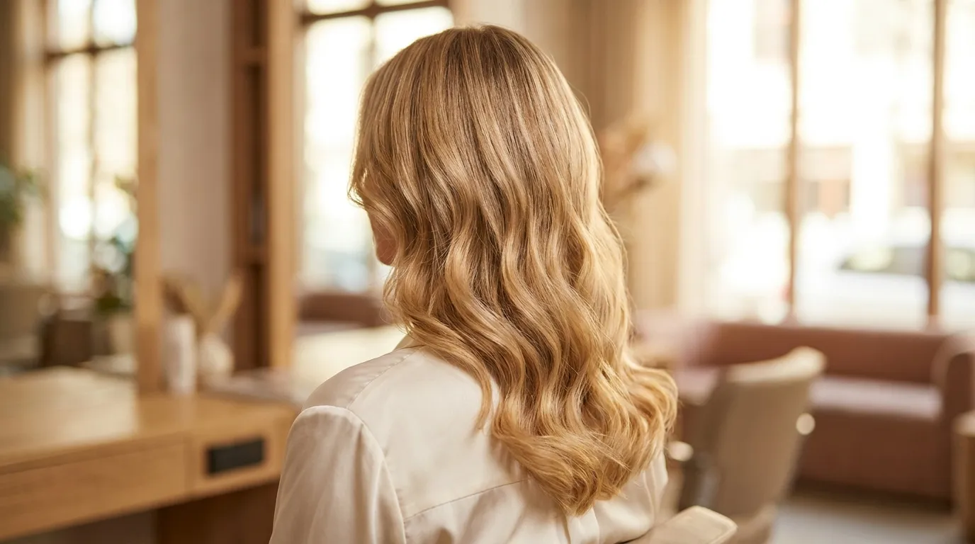 Sanfte Wellen in einem warmen, hellen Salon